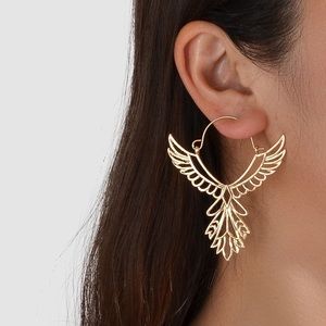 Any 2/$20! Gold Boho Flying Eagle Ear Wire Earrings